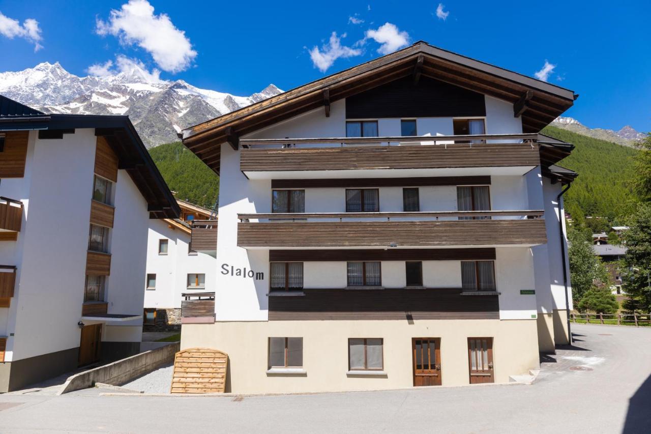 Apartmán Haus Slalom Saas Fee Exteriér fotografie
