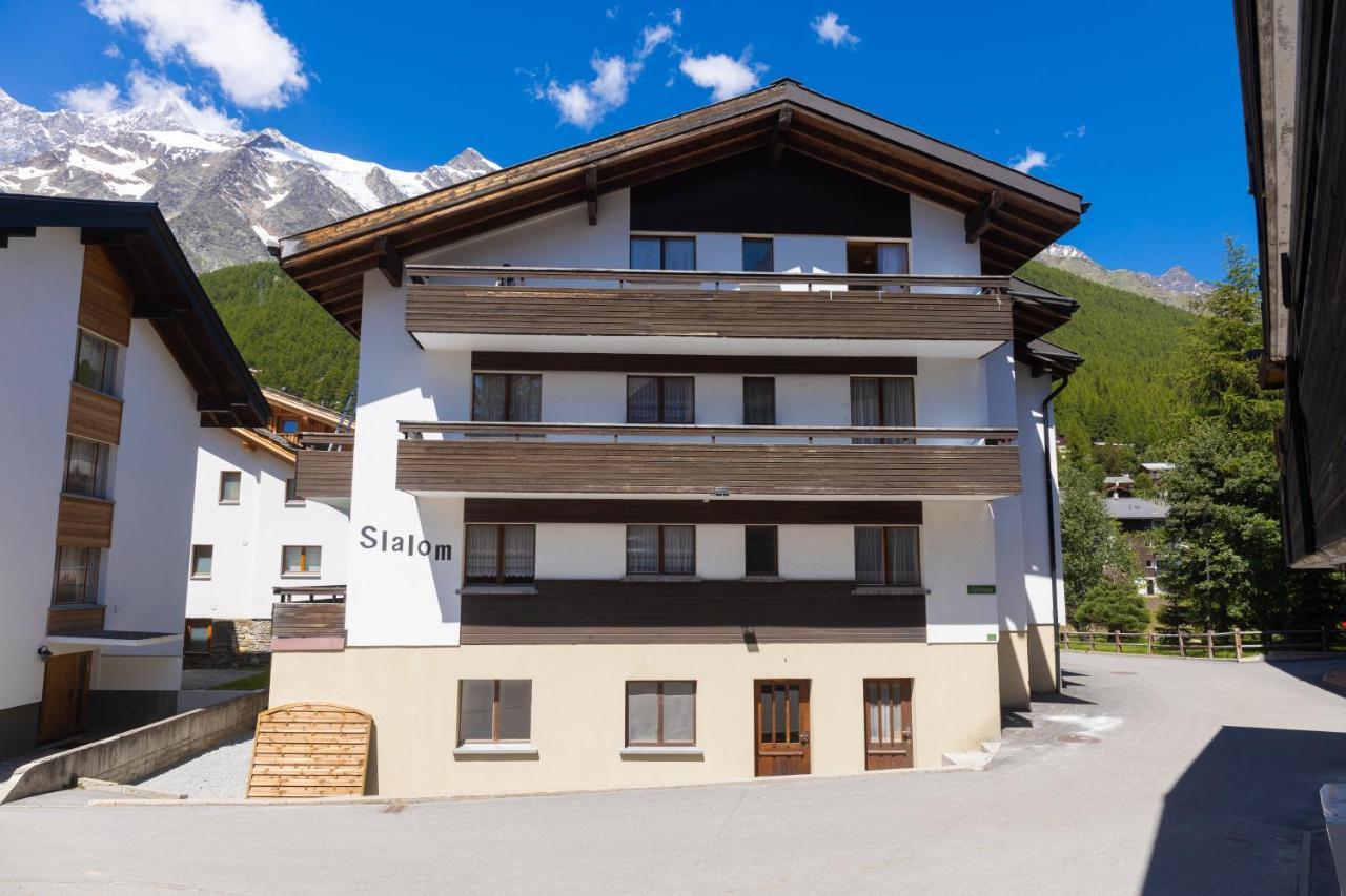 Apartmán Haus Slalom Saas Fee Exteriér fotografie