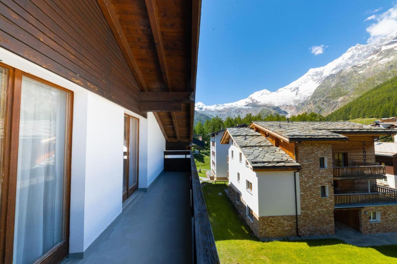 Apartmán Haus Slalom Saas Fee Exteriér fotografie